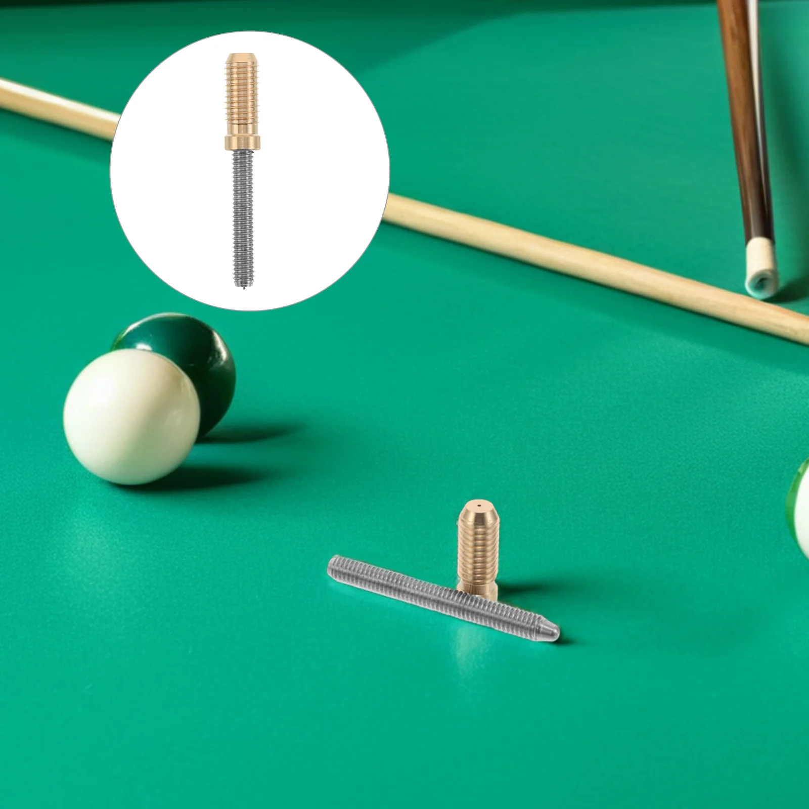

Billiard Cue Joint Pin Insert 18 Tooth - Pool Cue Extension Extender Hardware for Stable Connection and Accurate Shooting