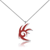 Shadow Hedgehog Sonics Anime Game Necklace - Stainless Steel Reusable Symbol Pendant Chains Kids' New Year Gift