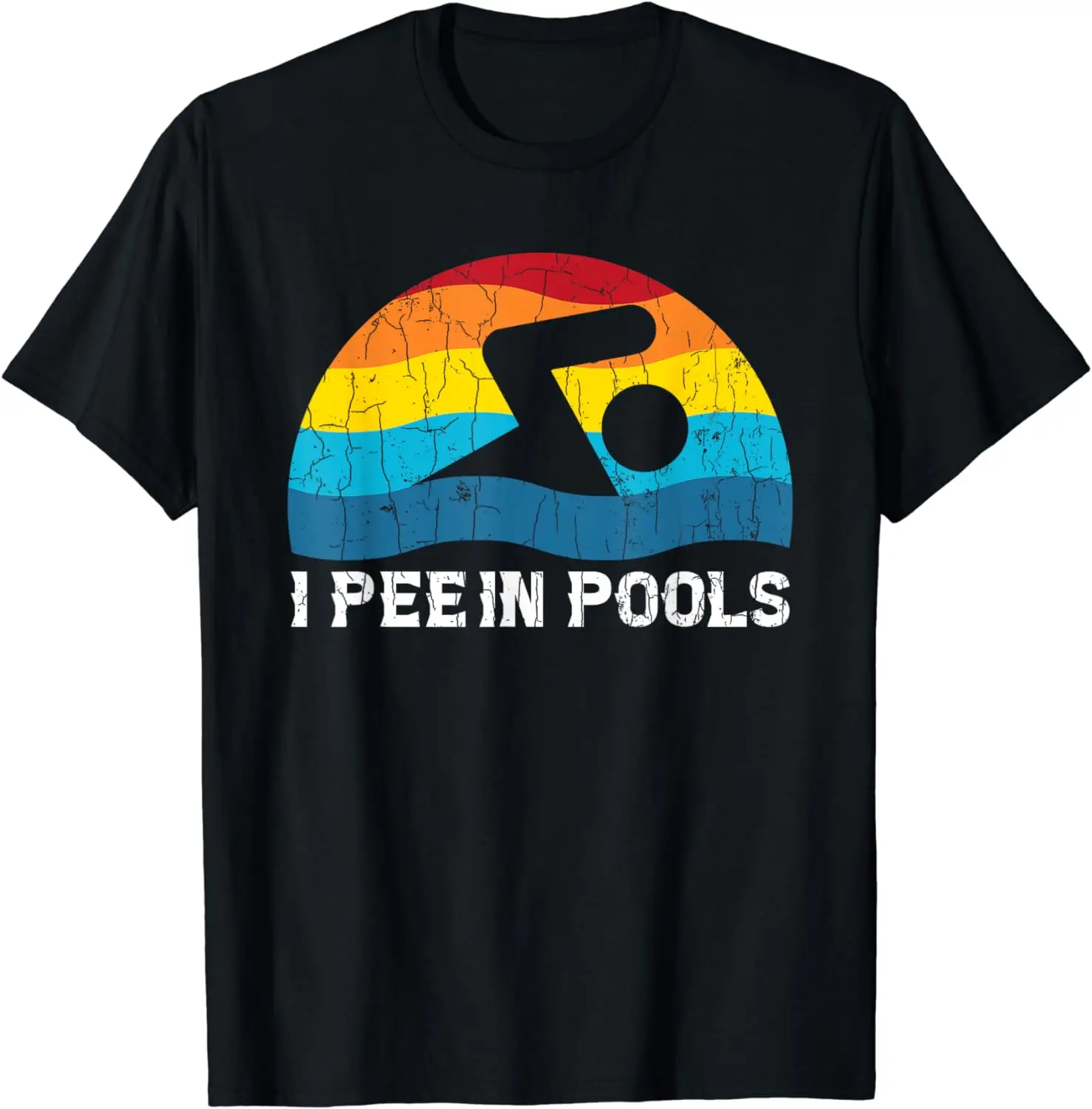 I Pee in Pools Funny Swimmer Swimming Coach Player Graphic T-Shirt Unisex Style Shirts for Women Men Clothing Harajuku