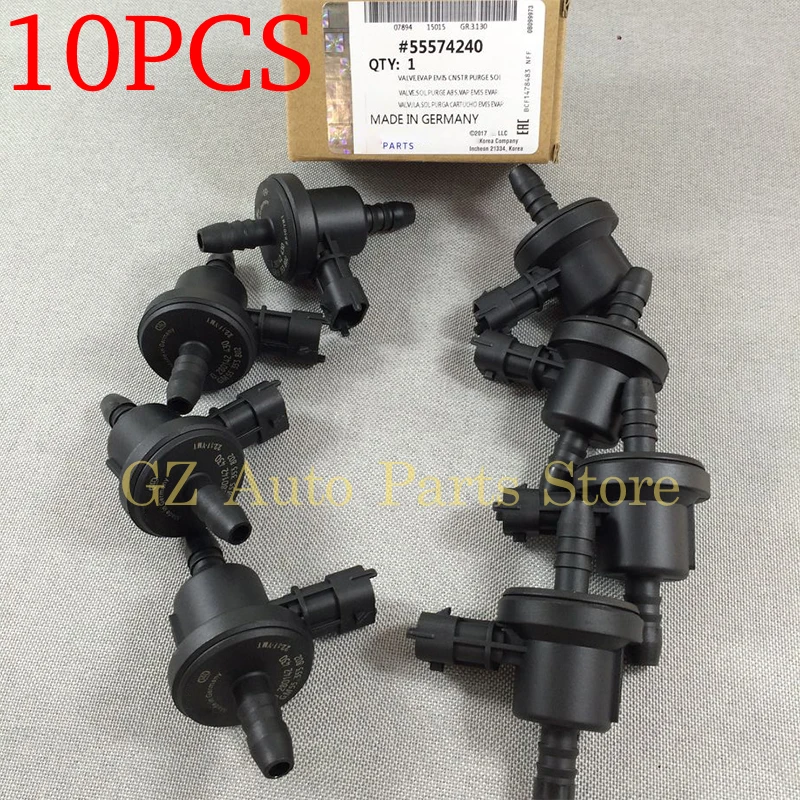 10PCS Original Vacuum Valve Solenoid For Chevrolet Cruze 1.6 1.8 Aveo Sonic G3 Trax Orlando Opel Astra Corsa Zafira 55574240