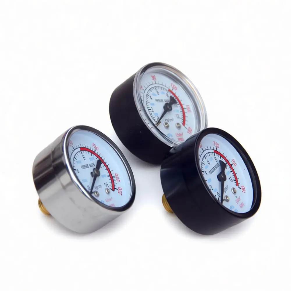 Durable Industrial Air Pressure Gauge Manometer For Compressor System Precision Measuring Tool Metal Plastic Fitting Part