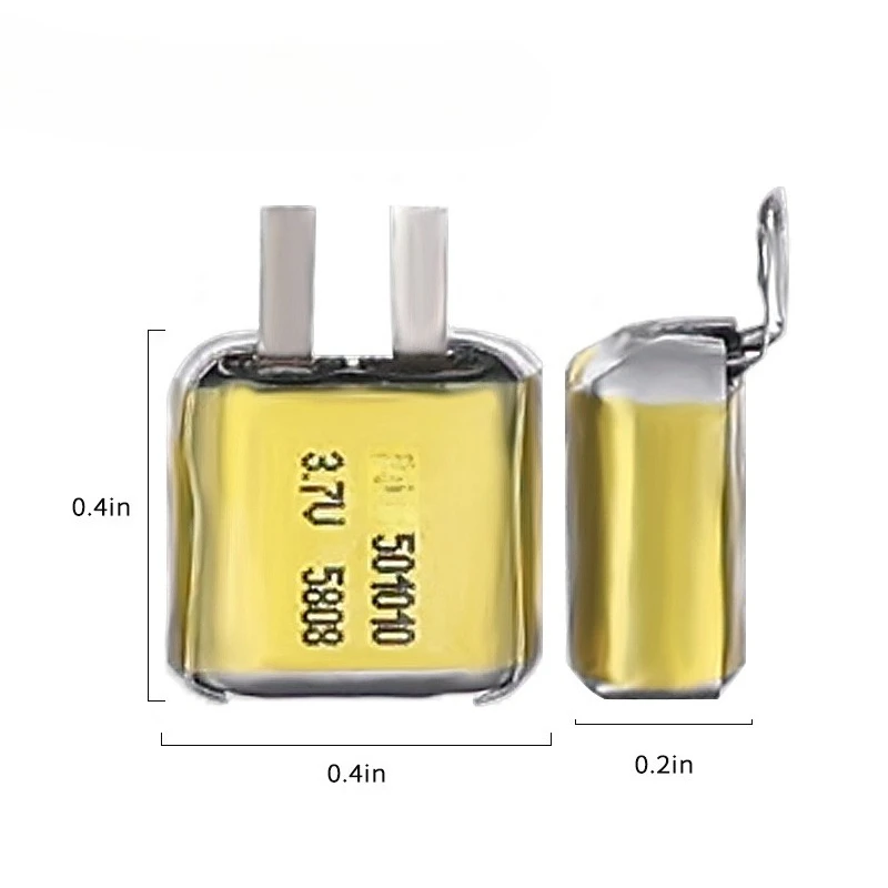 

501010 Battery 3.7V 50mAh Lipo Rechargeable Polymer Lithium Batteries for Bluetooth Headset Mp3/mp4 Smart Watch GPS Li Po Cell