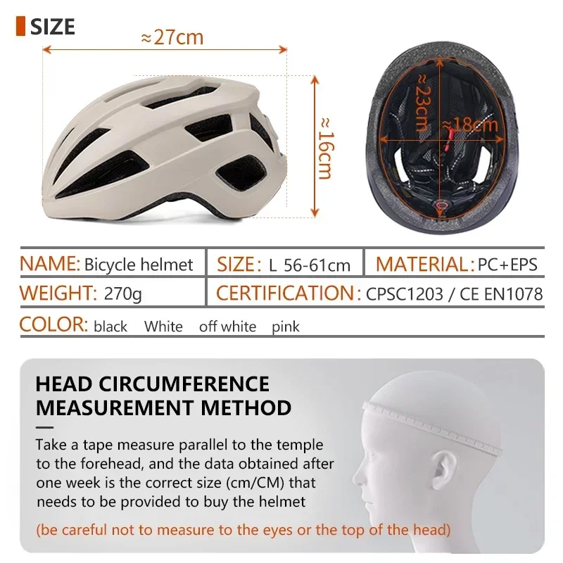 Eastinear Ultralight Outdoor One-Piece Cycling Helmet Ventilated and Breathable Unisex Road Mountain Bike Gear Removable Liner