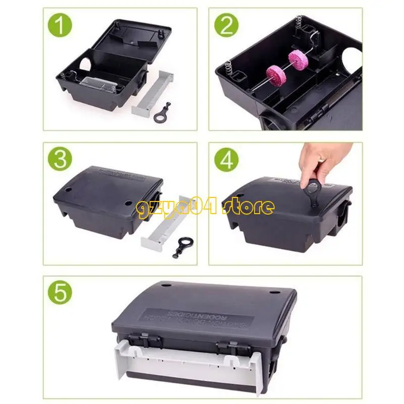 K3KD Compact Roditori Escere Stazioni Secret Trope Trap Boxes per il controllo del mouse interno esterno