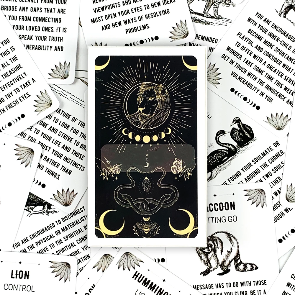 Oracle Cards A 54 Cards Deck English Version For Fate Divination Fortune-telling Party Board Game,Halloween and Christmas Games