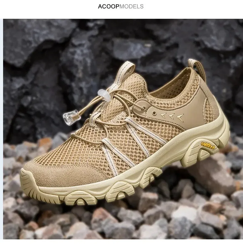 

High-quality one-foot couple summer hollowed-out hiking and mountaineering shoes 36-46 sneakers women men shoes 36-46