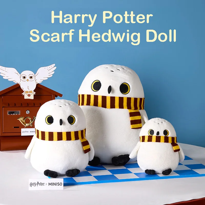 Écharpe de la série Harry Potter, poupée Hedwig, périphériques de dessin animé, ornements de décoration, accessoires de Cosplay pour enfants, jouets, cadeau de noël
