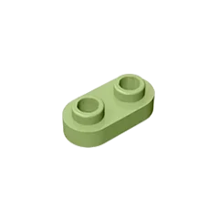 Gobricks Bausteine GDS-1403 Platte, rund 1 x 2, mit zwei offenen Bolzen, kompatibel mit Lego 35480, Kinder-DIY-Lernsteinen