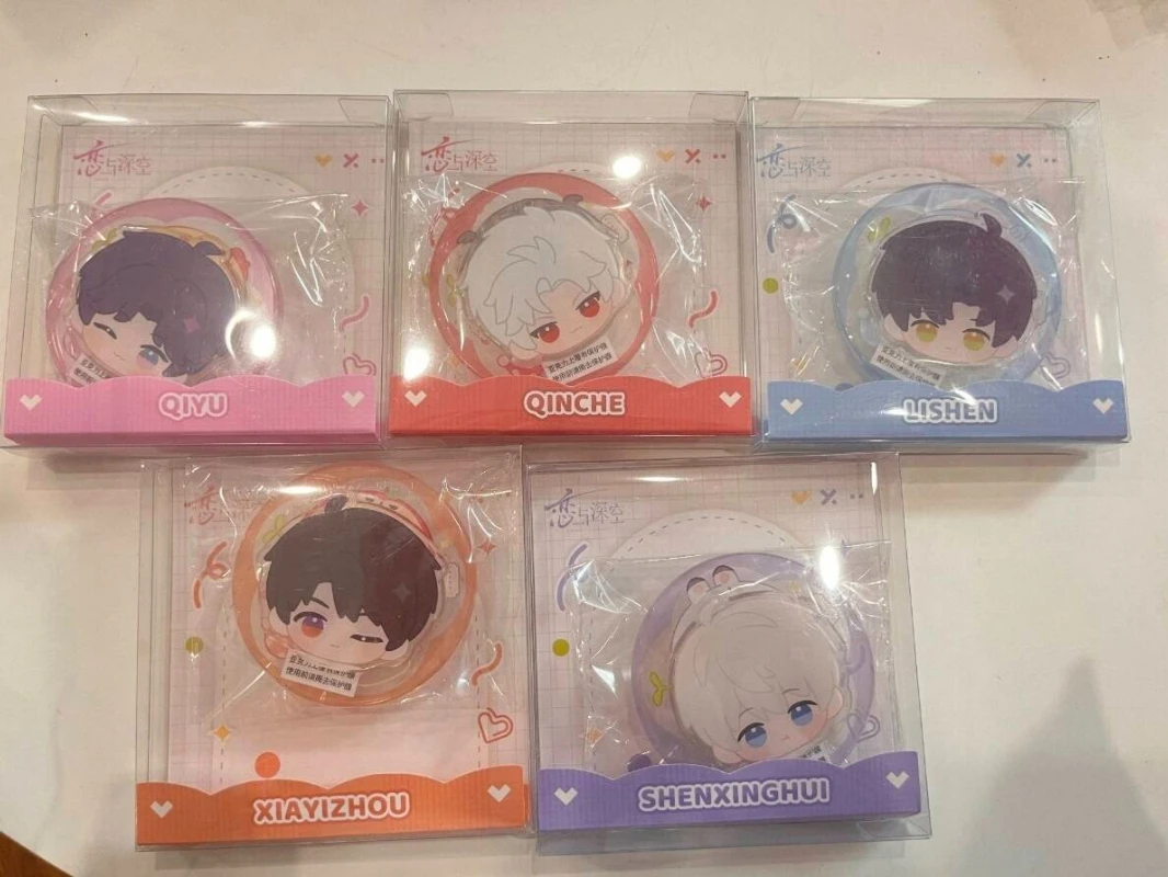 [Official Merch] Game Love and Deepspace Soft Heart Embrace Anime Cos Rafayel Caleb Xavier Sylus Zayne Acrylic Phone Stand Gift