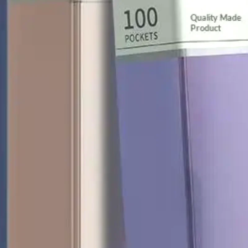 

1Pcs PP High Transparency And Waterproof Insert Brochure 60/100 Pocket A4 File Folder Suitable For A4 Size Documents And Papers