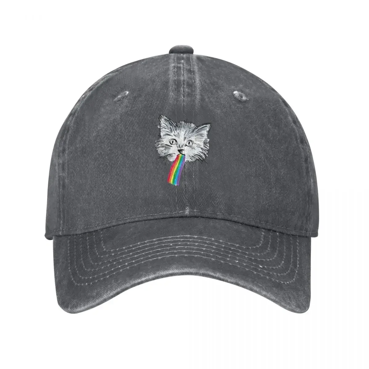 

Cat Vomit Rainbow Baseball Cap Luxury Brand Hood Beach Men's Luxury Women's