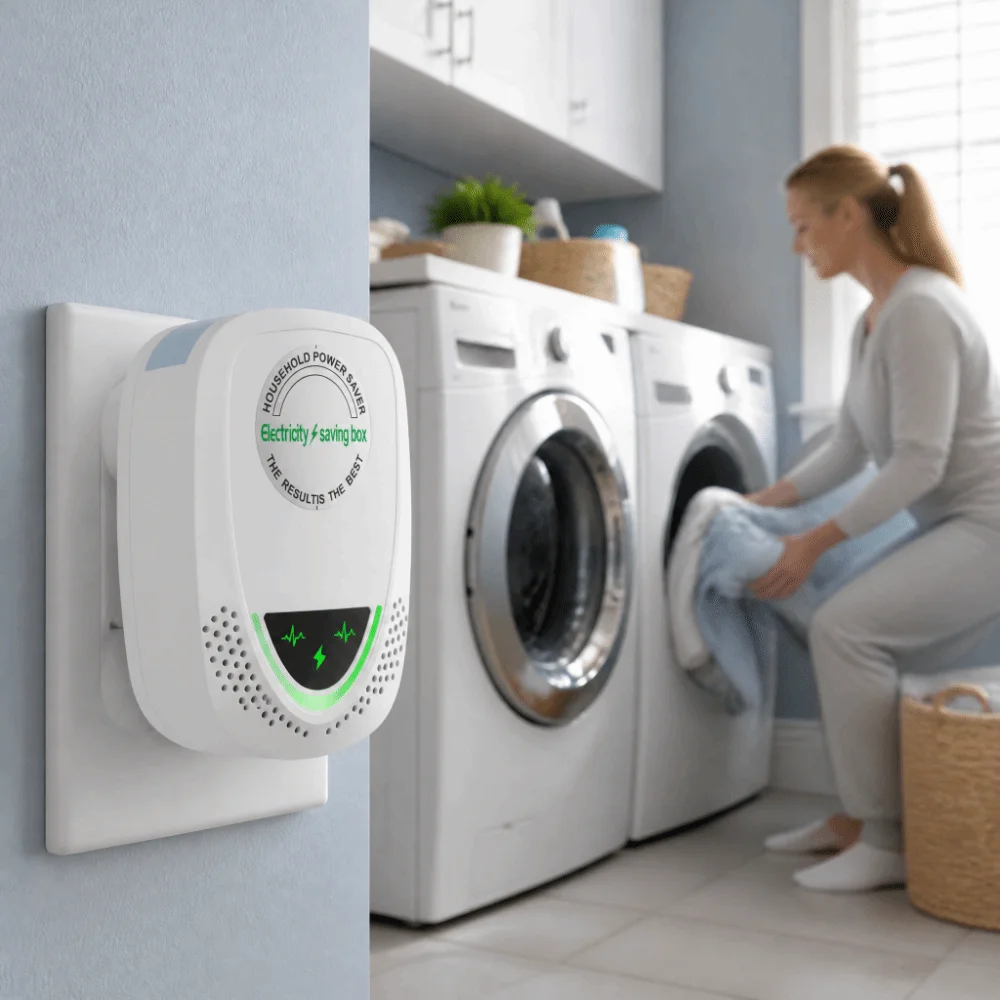 Durable ABS Power Saver Device Overload Protection Overheat Protection Voltage Stabilizer Compact Lightweight Fire Retardant