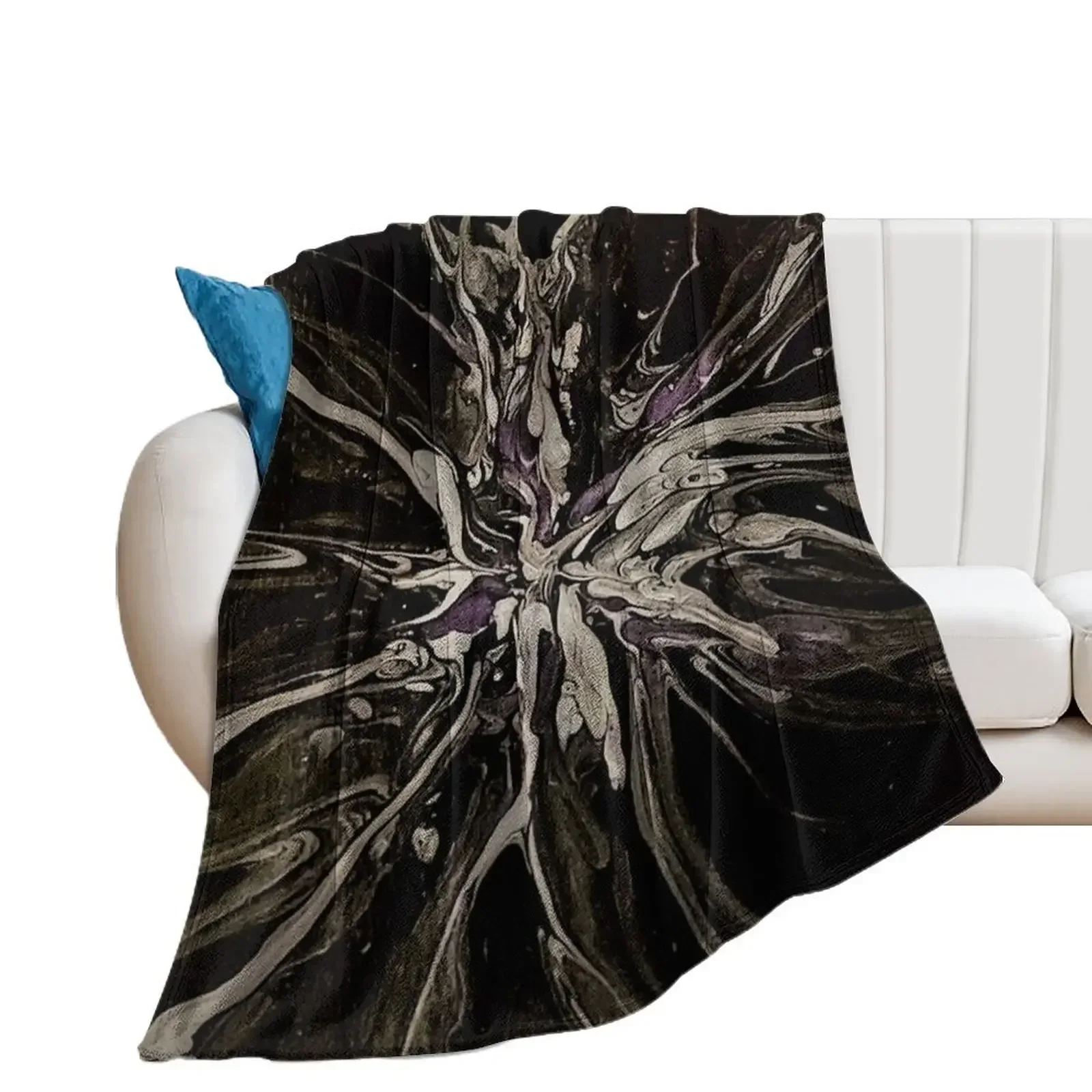 Black Splash Throw Blanket cosplay anime Designers Blankets