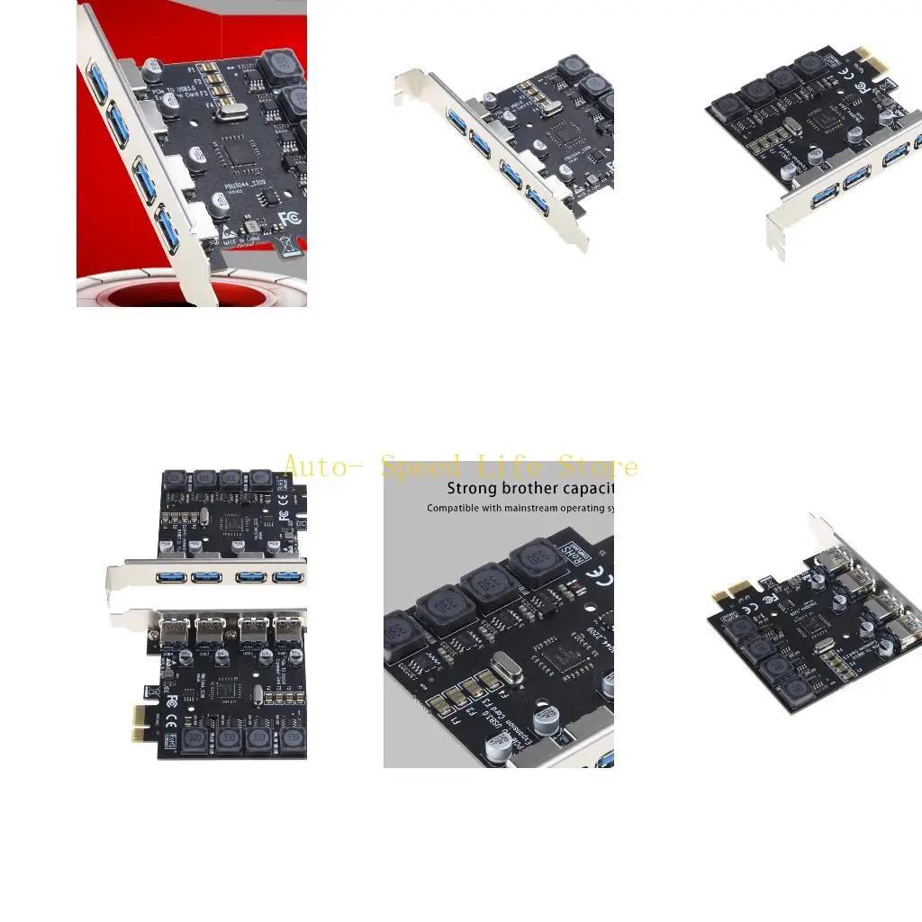 

02DA PCI-E к USB PCI для карт расширения Express, совместимых x16/графический интерфейс, 4 порта