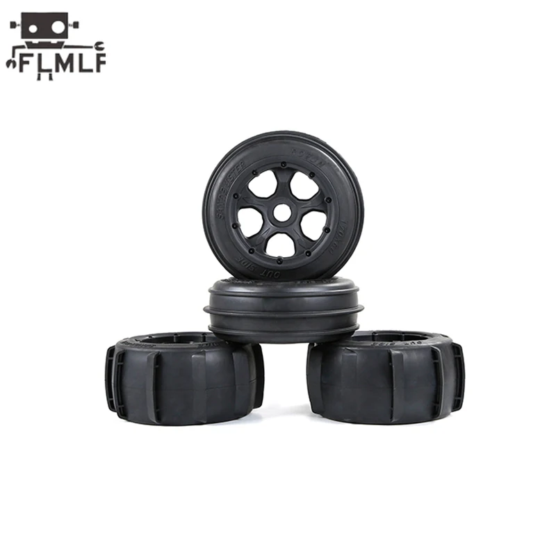 Rc Gas Car anteriore posteriore Desert Tire con Kit mozzo ruota Fit 1/5 HPI ROFUN BAHA ROVAN KM BAJA 5B SS Truck Parts