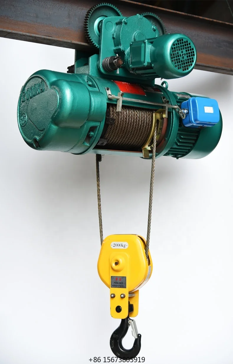 3 Phase Motor 5 Ton 6M CD1/MD1 Wire Rope Electric Hoist