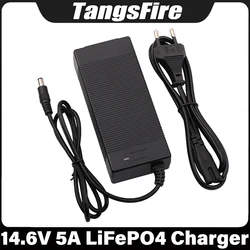 14.6V 5A LiFePO4 Battery Charger 4Series For 12.6V 12V 12.8V LiFePO4 Battery Charger Selectable EU/US/AU/UK/KR High Quality Plug