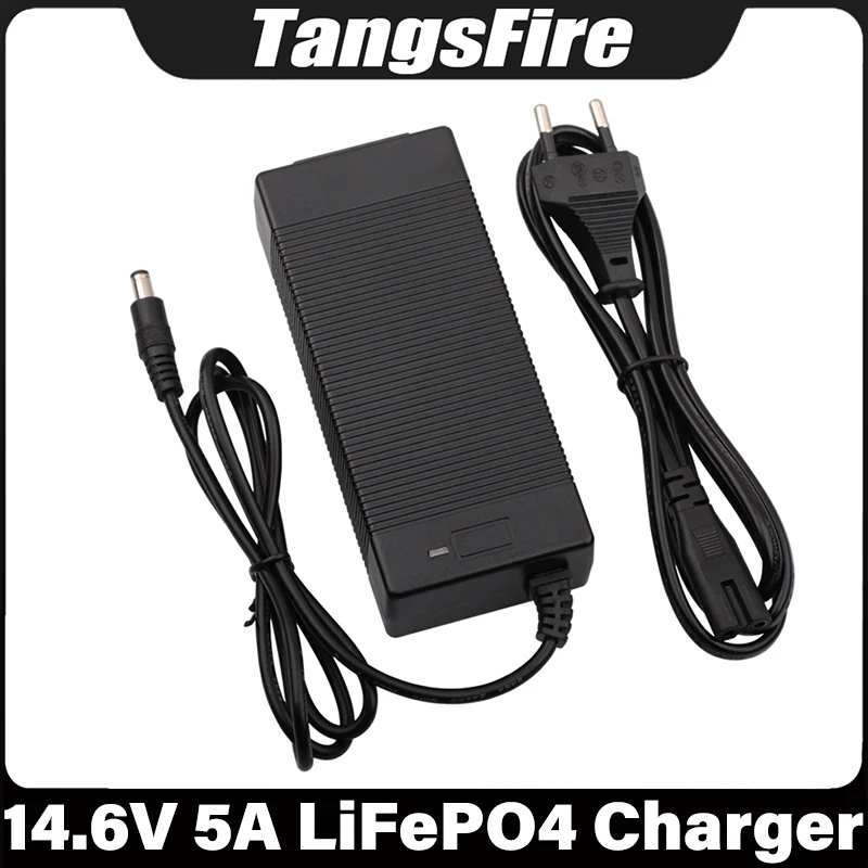 14.6V 5A LiFePO4 Battery Charger 4Series For 12.6V 12V 12.8V LiFePO4 Battery Charger Selectable EU/US/AU/UK/KR High Quality Plug