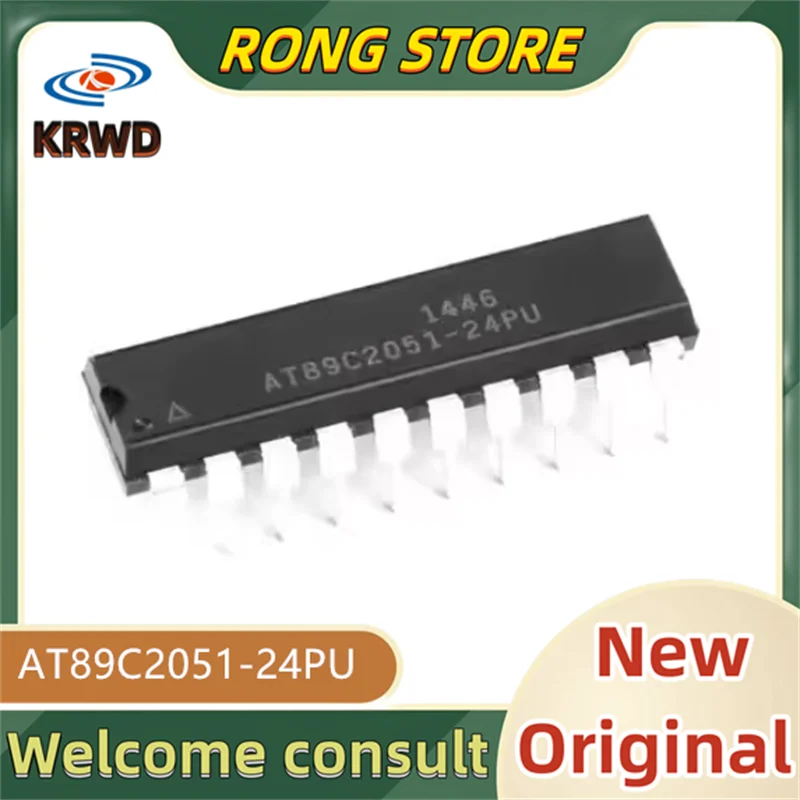 

3 шт. AT89C2051-24PU новый оригинальный AT89C2051-24PU AT89C2051-24 AT89C2051 DIP-20
