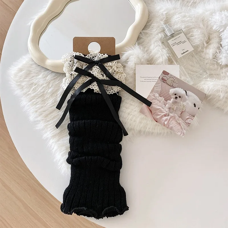 Ocieplacze na buty Sweet Lolita, elastyczne, dzianinowe, ocieplacze na nogi, termiczne ocieplacze na łydki do występów tanecznych, na zimę, do domu i na czas wolny.