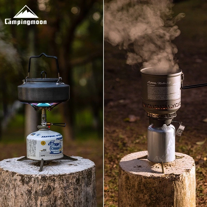 

CAMPINGMOON Z41 Portable Folding Gas Cylinder Bracket Universal Long Flat Three Leg Stable Stand for Camping And Outdoor Use