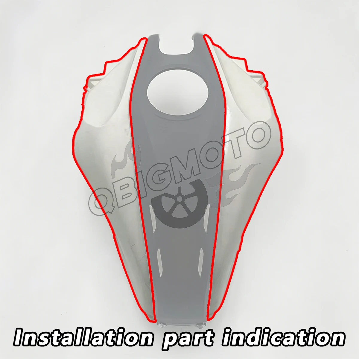 Motorcycle Fuel Gas Tank Side Panel Shell Frame Protect Decorative Cover For Yamaha MT07 MT 07 2025 Fairing Guard Accessories