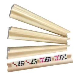 4pcs Domino Stand Accessory Racks Gaming Cards Domino Tiles Mexican Train Table Games Dominoes Board Desktop Game