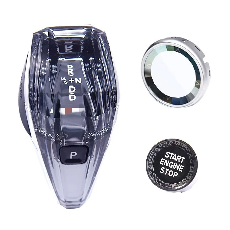 Suitable For BMW Shift Knob F10f15f30f32 Modified BMW Crystal Shift Knob Three-piece Set