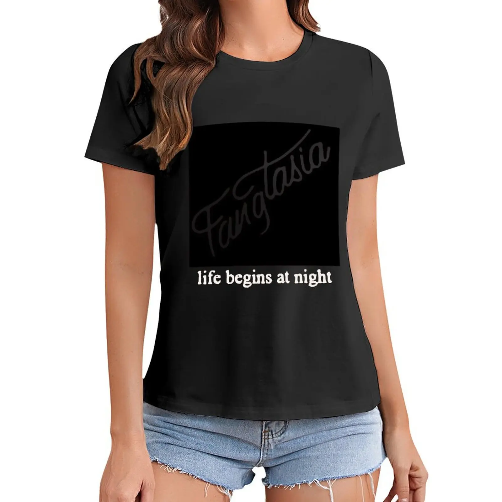 

Fangtasia Life Begins At Night True Blood T-Shirt quick-drying animal print spring clothes Women 2024