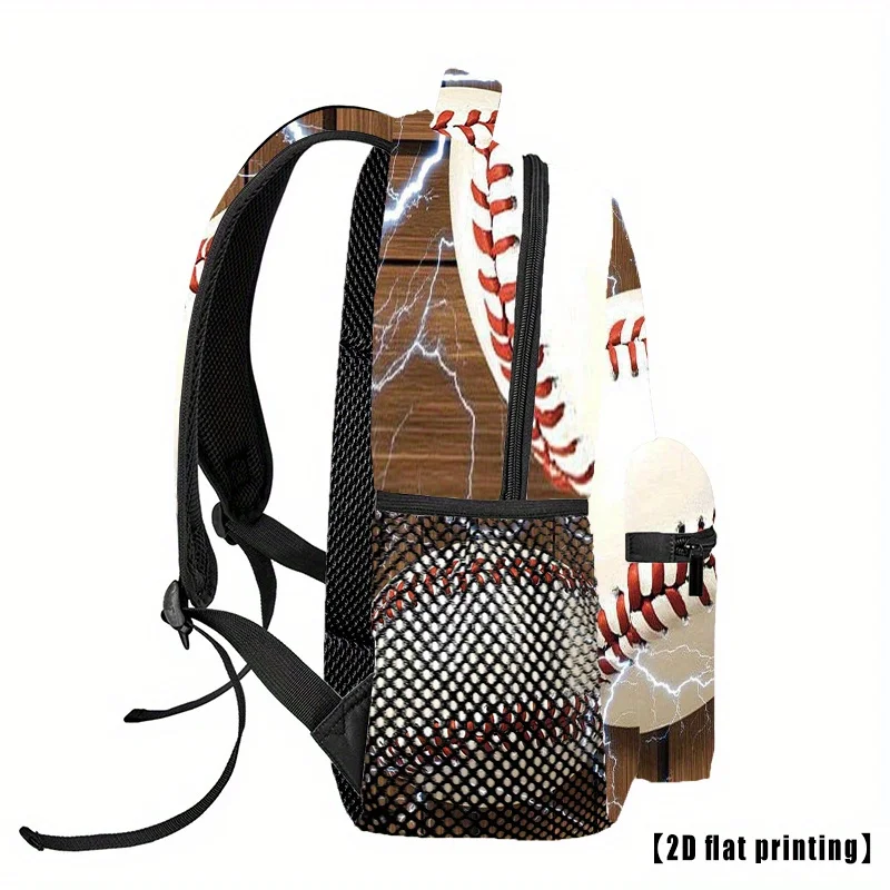 Distinctive Sports Equipment for Electric Baseball Featuring a Lightning Design A Stylish Backpack for Both Men And Women