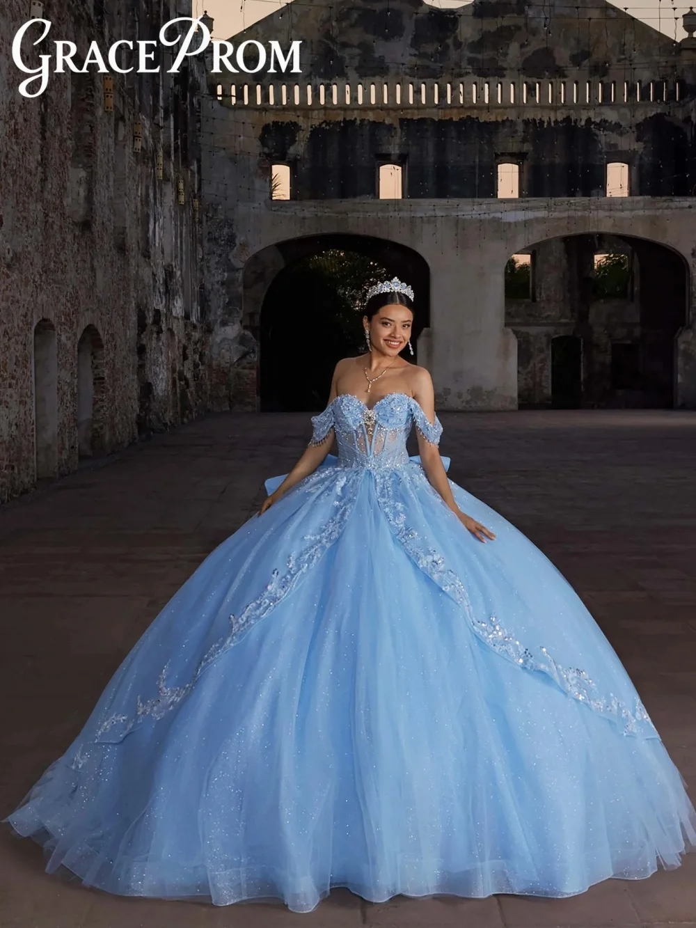 Enchanting Pink Applique Ball Gown Elegant Beaded Sheer Quinceanera Dress Premium Off The Shoulder Dress Vestidos De 15 Años 4