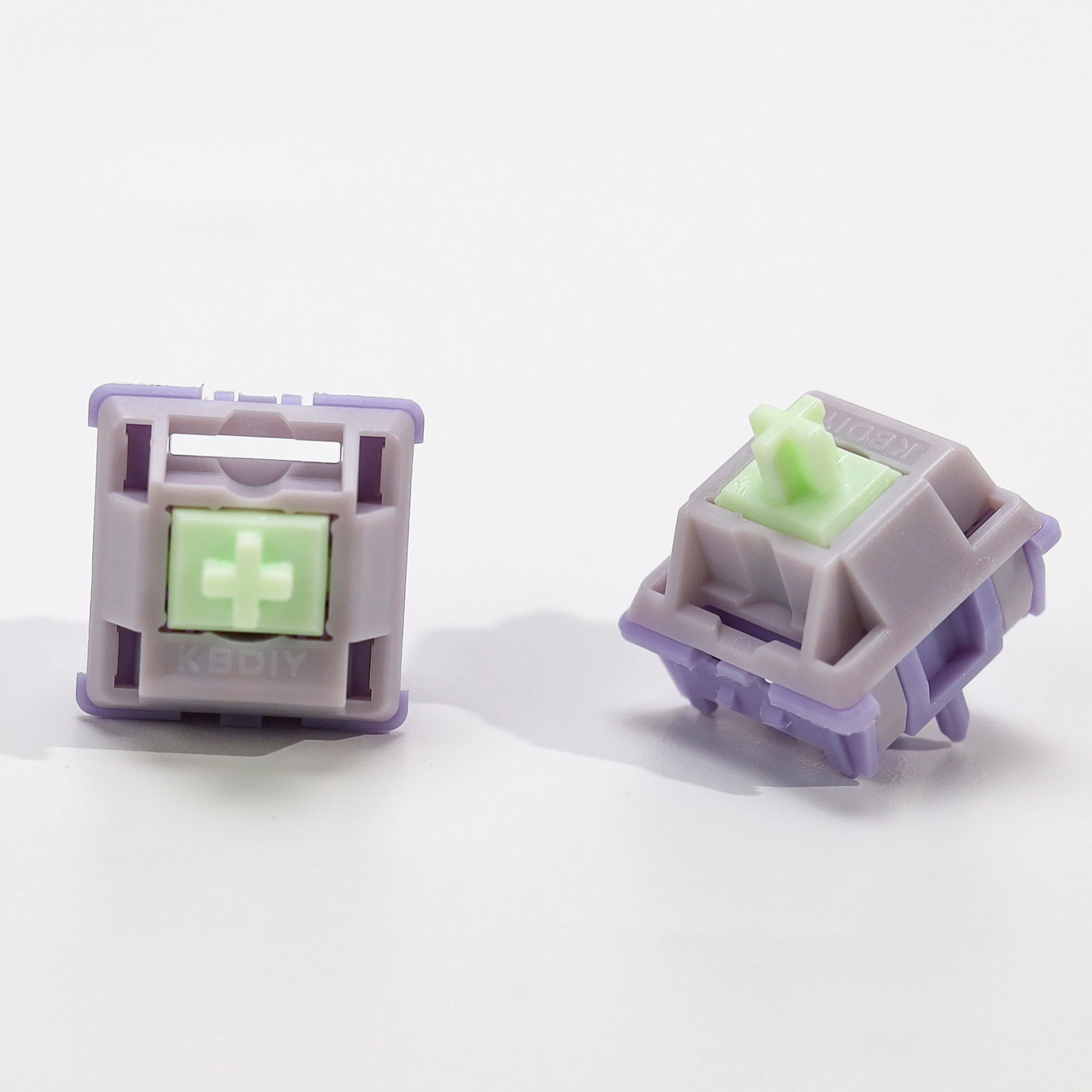 Przełączniki liniowe KBDiy Wisteria 5-PIN 39gf, wstępnie smarowane, kremowe przełączniki POM do samodzielnego montażu (DIY) 60% klawiatur mechanicznych gamingowych Aula F75 F87 — zdjęcie produktu 6