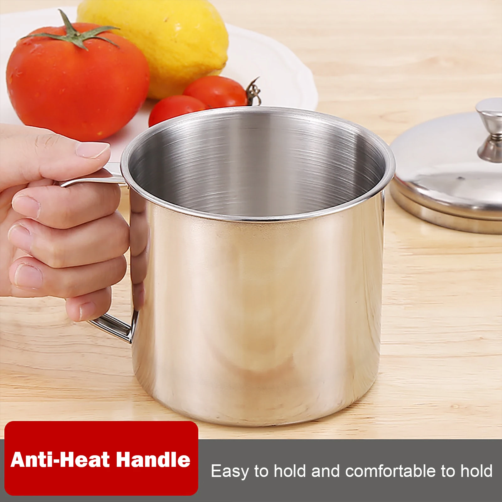 1-10PCS 200ml 304 Stainless Steel Portable Shatterproof Childrens Water Cup Tea Cup Milk Cup with Handle for Camping Picnic