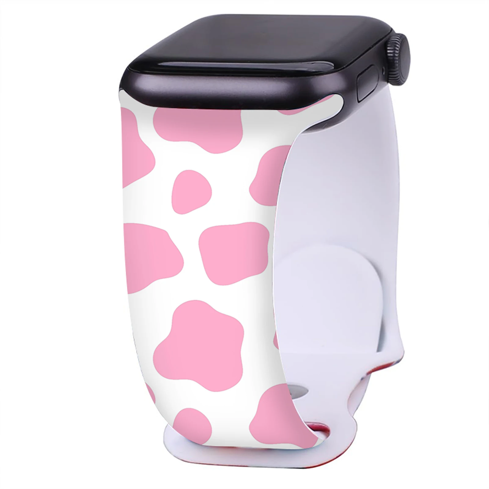 Cow Color Series Print Strap for Apple Watch 10 9 8 Silicone Band Replaceable Bracelet for iWatch 46mm 44mm 42mm 41mm Watchband