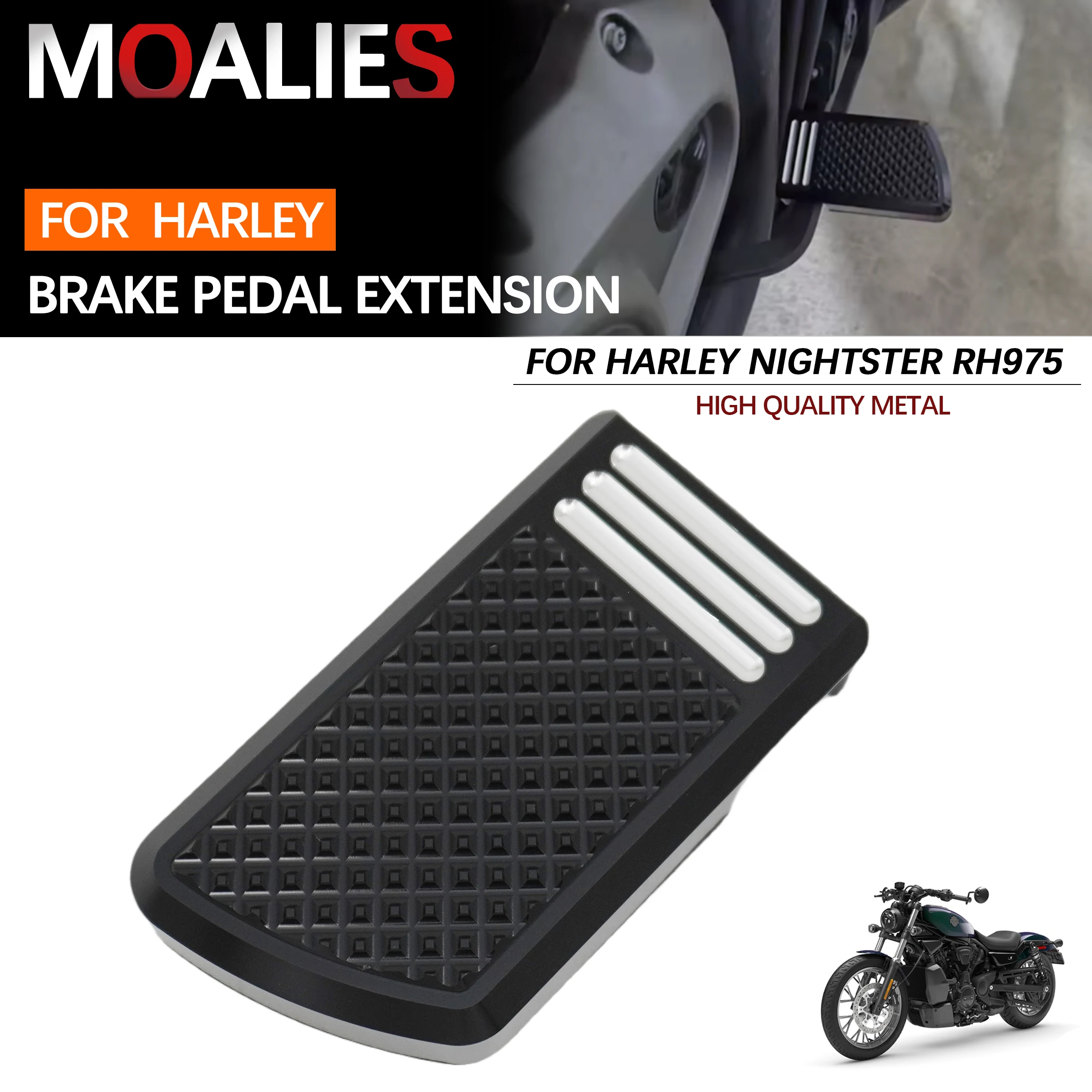 

For Harley Sport Nightster RH 975 Special RH975S 2022-2024 Motorcycle Accessories Rear Foot Brake Lever Pedal Enlarge Extension