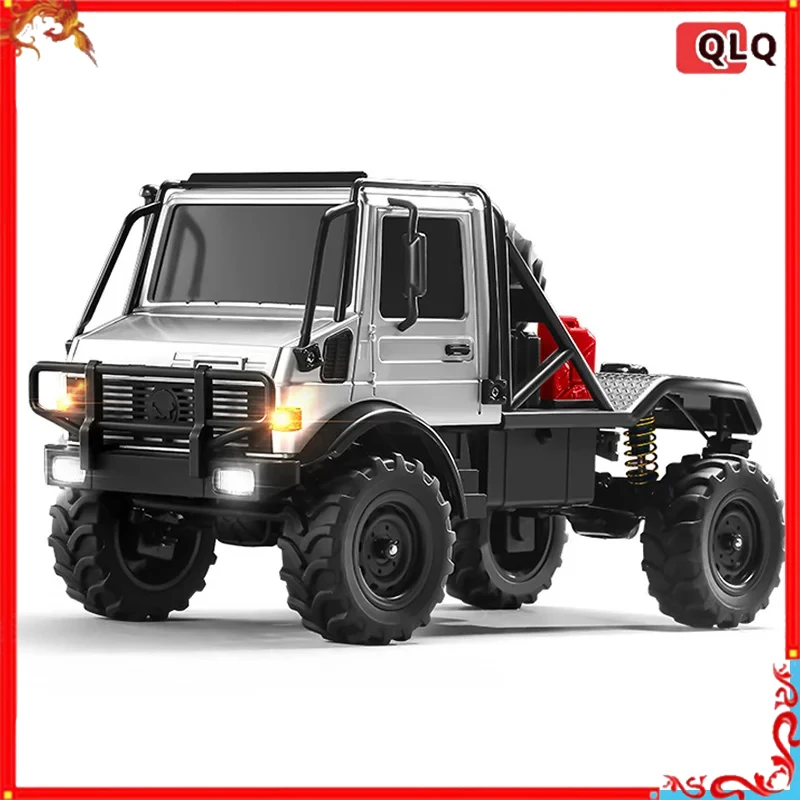 

Mn333 RC Car Unimog U4000 1/18 Scale Four-Wheel-Drive Off-Road Metal Alloy Front Model Toy Remote Control Climbing Vehicle Gift