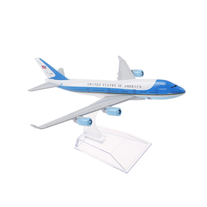 16CM USA Air Force One Model samolotu Boeing 747 Diecast Model Collectionl Gift