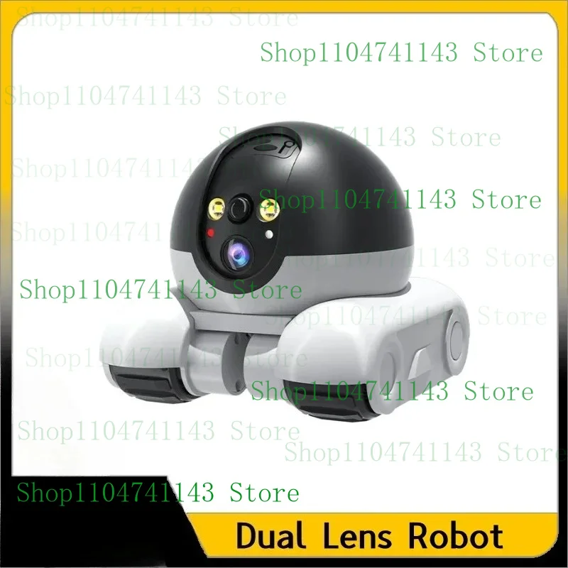 

Dual Lens Robot Camera Dual Screen Monitoring All-Around Viewing Customized Long Battery Life Monitor Mobile Walking Camera Ho