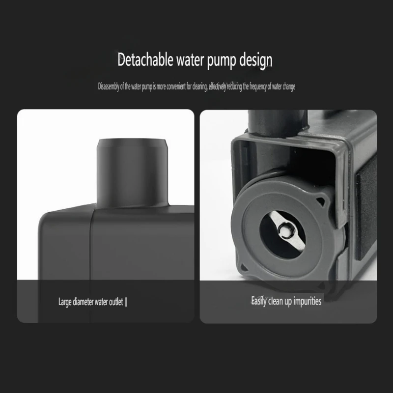 샤오미 미지아용 어항 물 펌프, 스마트 어항 교체 설치, 원 클릭 배수 디자인, HWL-M100 액세서리