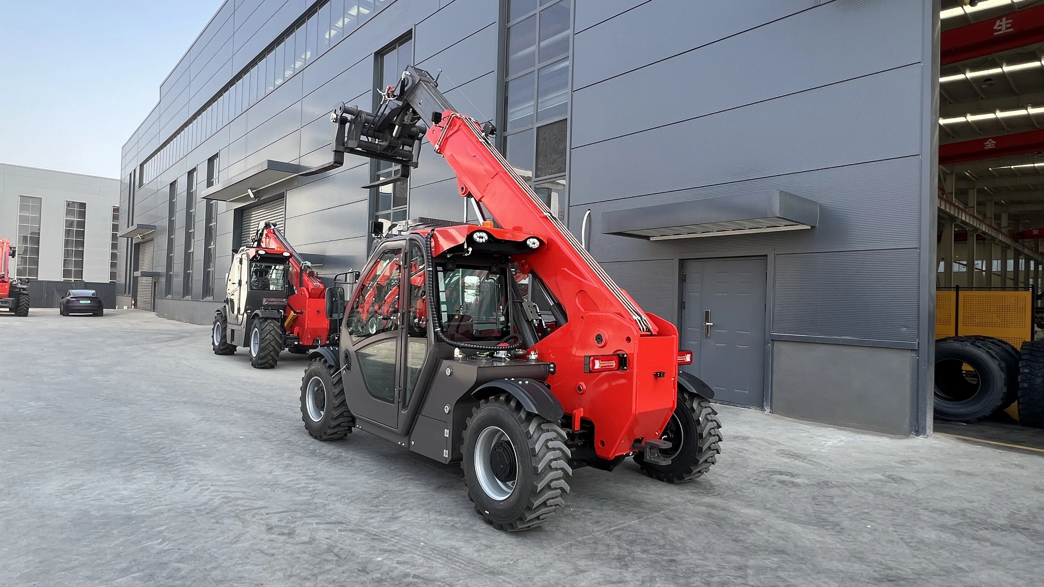 Telehandler Forklift 3ton Jib with Hoist Chinese 360 Degree Tires Loader Price for Sale Mini Compact Front Shovel Boom Small