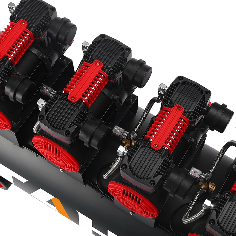 오일 프리 공기 압축기 160 리터 저소음 오일 프리 자동 공기 압축기 160l 2880 Rpm 6320w 8.43hp 220V