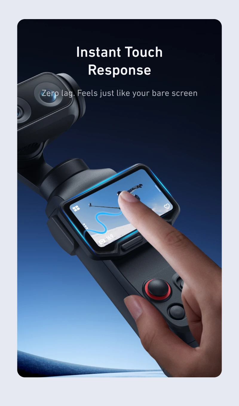 TELESIN AR HD Tempered Film Screen Protector For DJI OSMO Pocket 4P Lens Protective Glass Dustproof for Pocket 4P Accessories