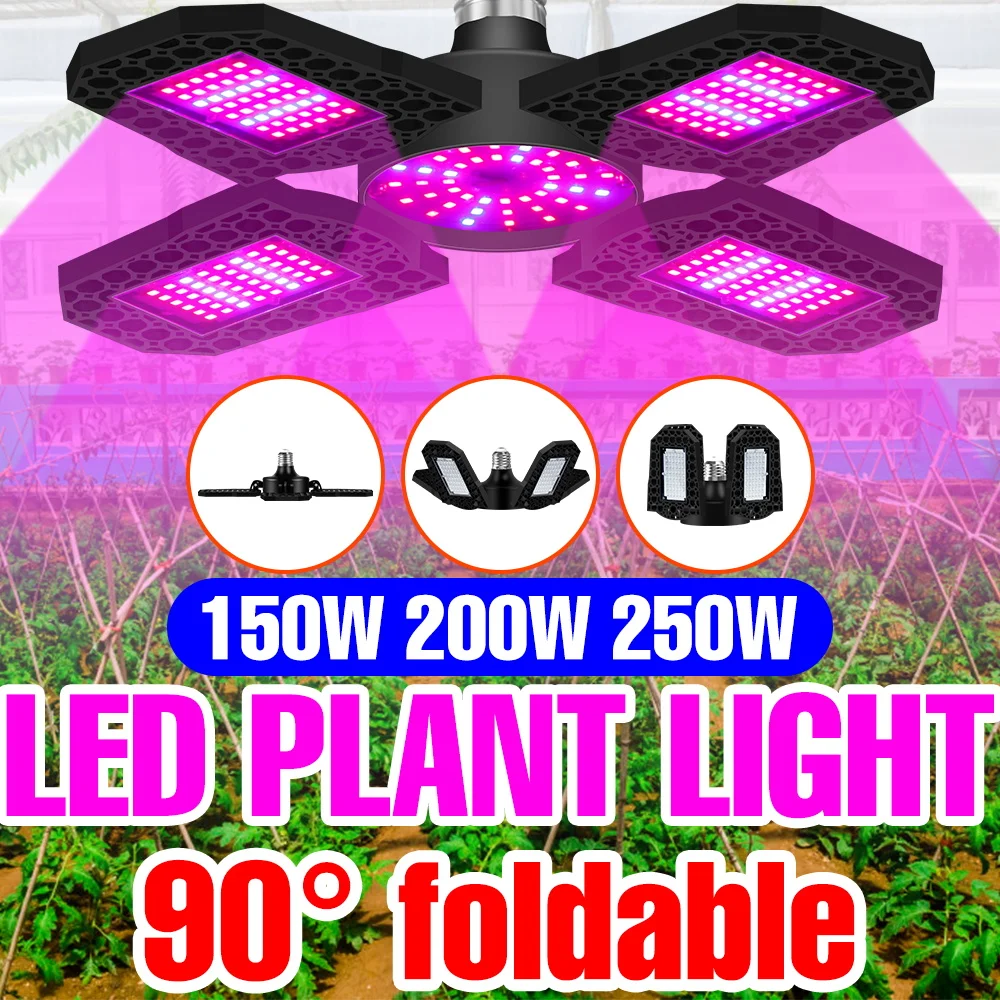 

250W E27 Full Spectrum Plant Grow Light LED Hydroponic Fill Lights Greenhouse Tent Vegs Flower Fruit Flower Cultivation Lighting