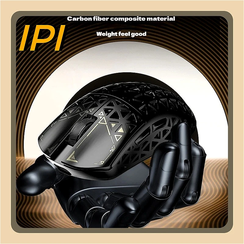 

Трехрежимная игровая мышь IPI Piao 11/88/88S, композитная из углеродного волокна, 42 г, легкая мышь, двойная, 8 КБ, частота возврата 26000 точек на дюйм PAW3395