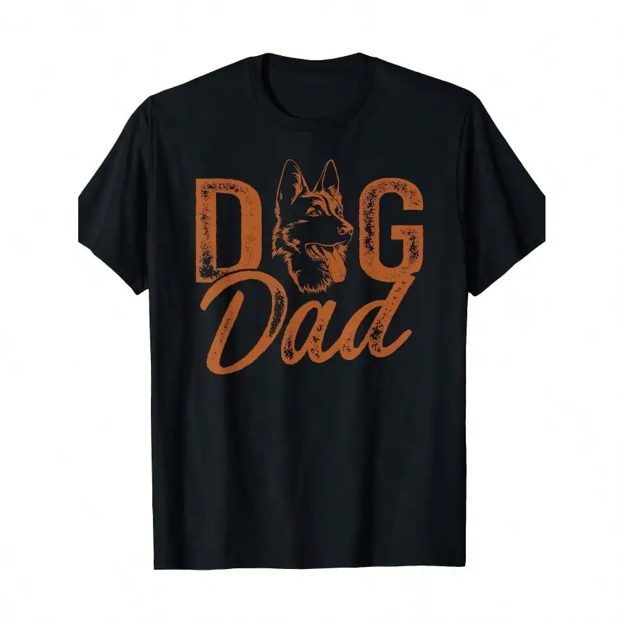 

[Cotton German Shepherd Tee] 100% Cotton German Shepherd T-Shirt - Shepherd Dog Dad - 220g