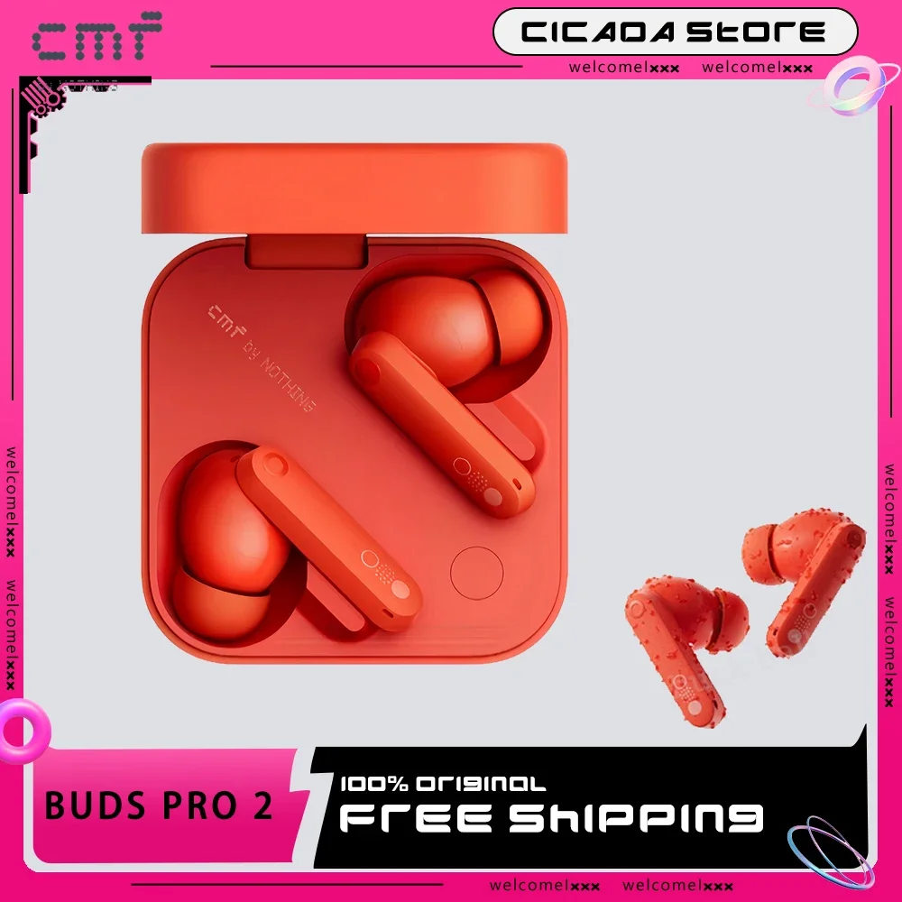 Cmf By Nothing Buds Pro 2 Auricolare Bluetooth Auricolari wireless Anc Riduzione del rumore Cmf Buds Pro2 Ip55 Enc Auricolari Cuffie Ldac