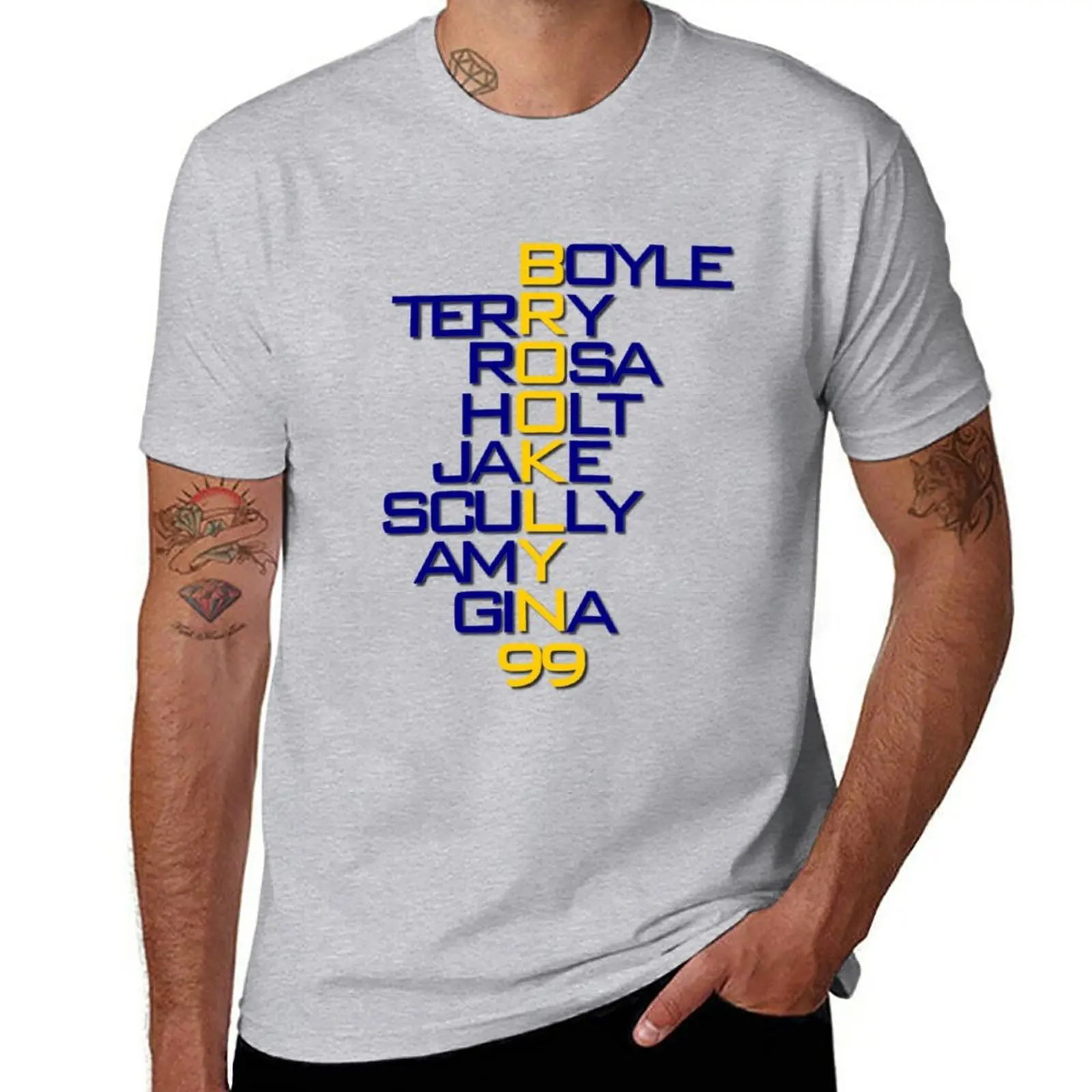 New Brooklyn 99 Characters T-Shirt quick-drying t-shirt kawaii clothes graphic t shirts designer t shirt men