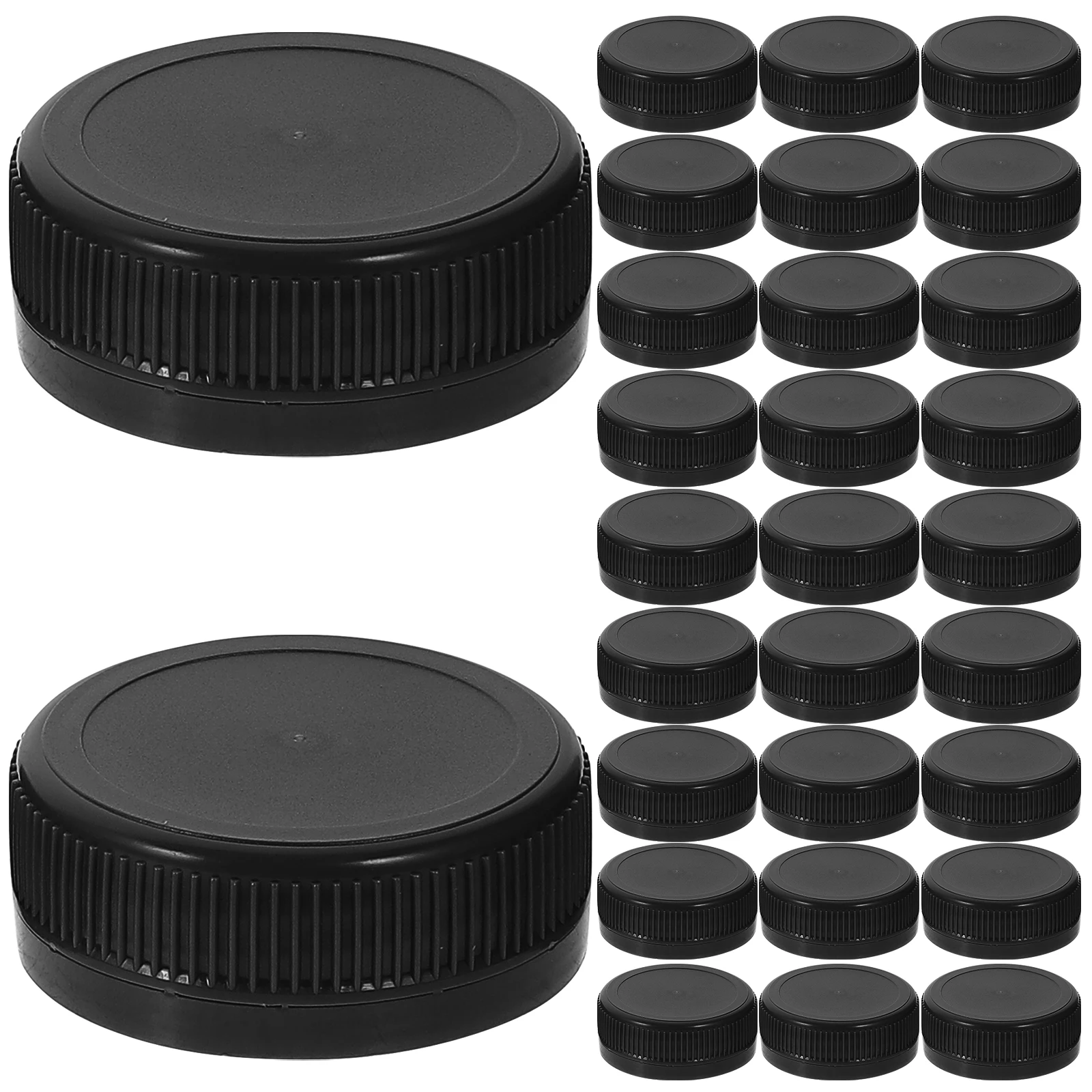 

100pcs Plastic Bottle Caps 30mm DIY Craft Lids Kids Reusable Colored Green Large Mouth Intelligence Development Montessori Toys