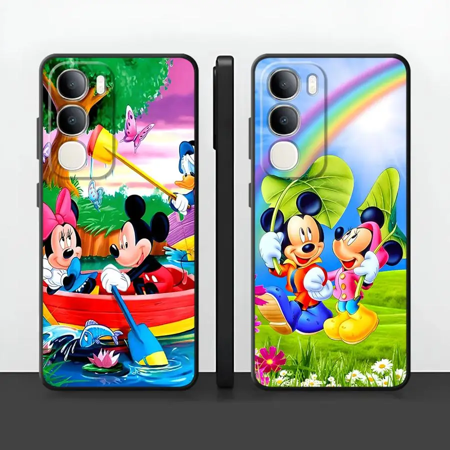 Soft Back Phone Cover Case for Vivo V29 Y75 Y81 V21E V23 Y51S Y78 V25 V30 Y50 Y95 Y52S Y93 Y53S V27 Y71 Y91 Disney Mickey Mouse