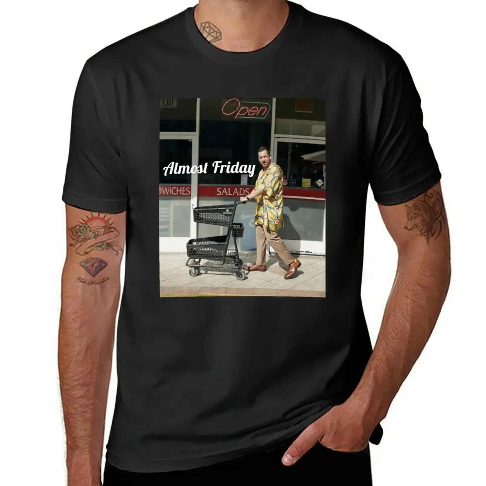 Adam Sandler Almost Friday T-Shirt baggy shirts street wear slim fit t shirts for men